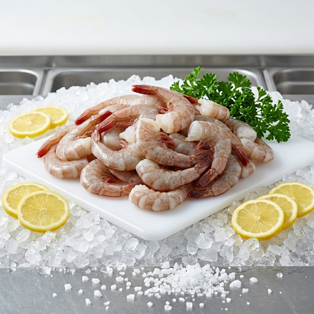 Fresh Jumbo Shrimp 1lb+ | Key West Pink Shrimp | Pelican Seafood