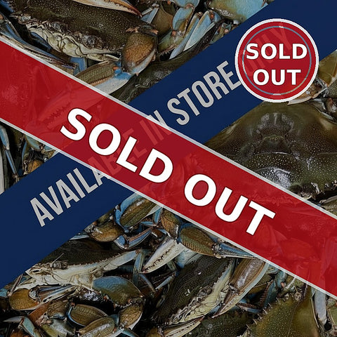 Live blue crabs — SOLD OUT | Pelican Seafood Fort Pierce